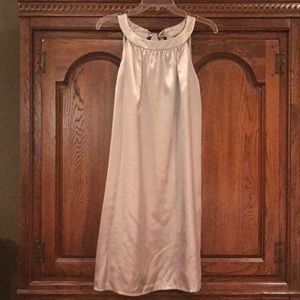 Taylor Brand size 8 Taupe Silk Dress